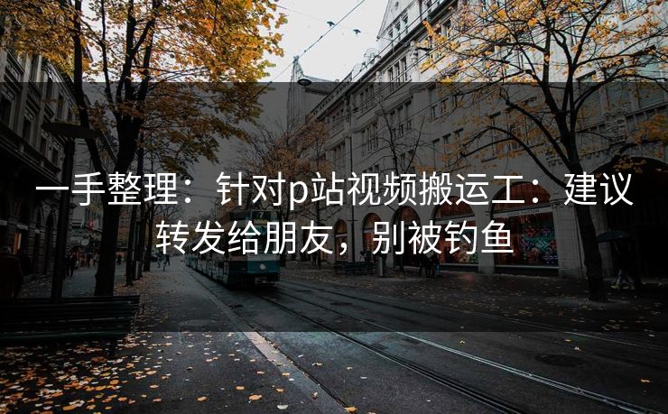 一手整理：针对p站视频搬运工：建议转发给朋友，别被钓鱼