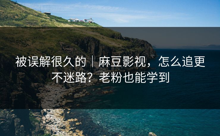 被误解很久的｜麻豆影视，怎么追更不迷路？老粉也能学到
